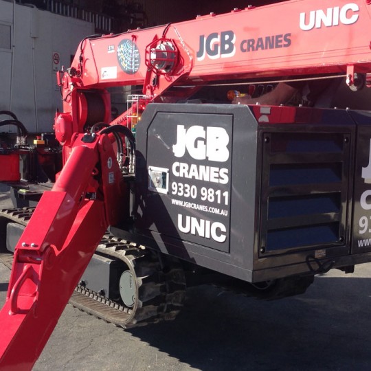 It has definitely been a busy, yet exciting past year! 3 Tonne Unic Spider Crane